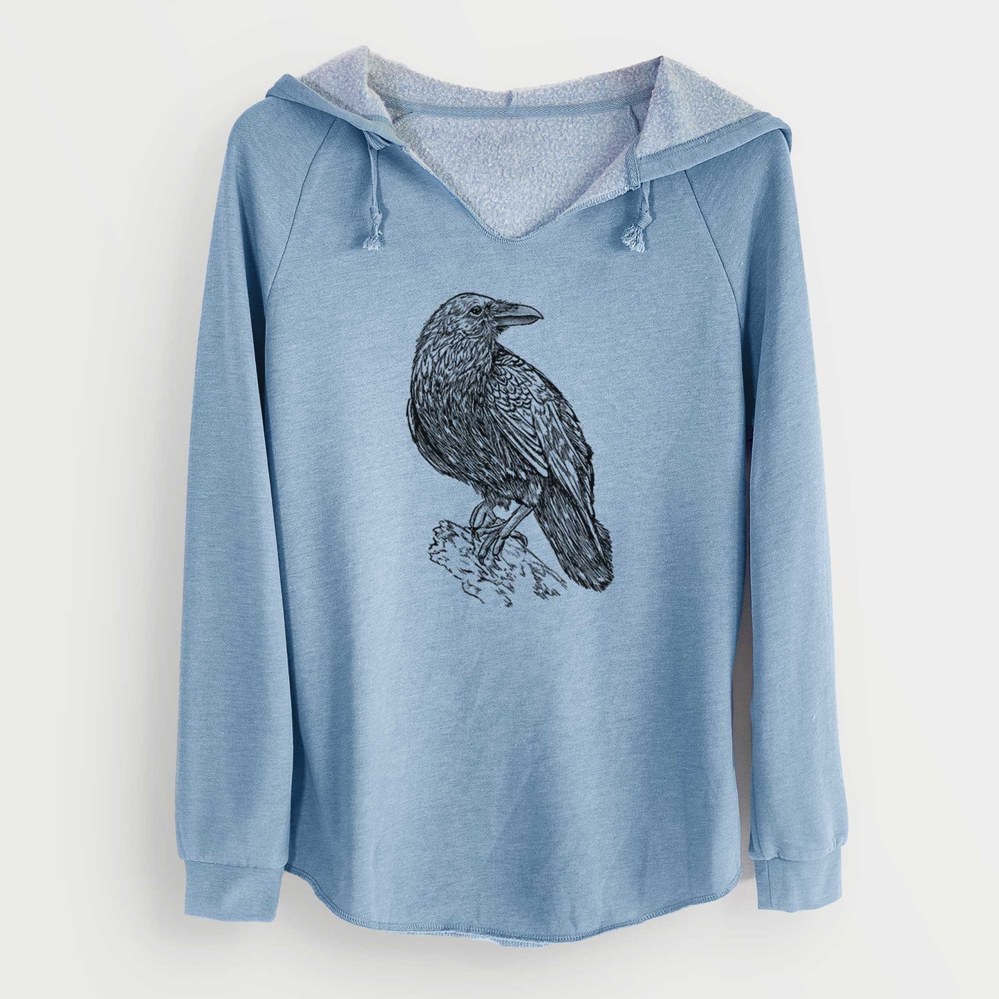 Corvus corax - Common Raven - Cali Wave Hooded Sweatshirt