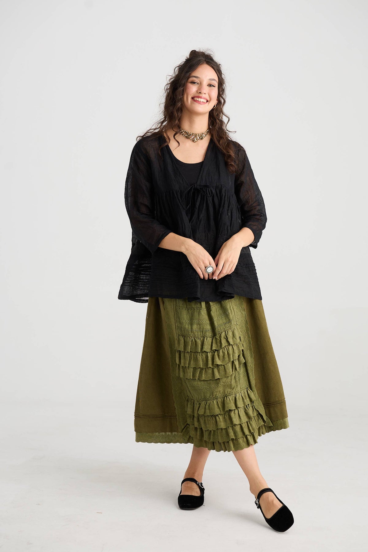 WOMEN'S - Fable Skirt in Moss Green