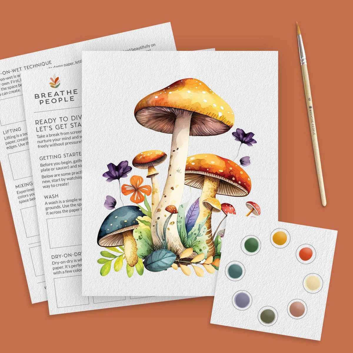 Mushroom All-In-One Watercolor Kit