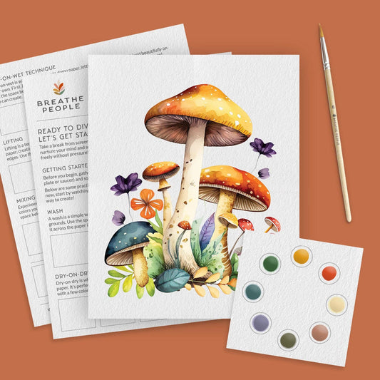 Mushroom All-In-One Watercolor Kit