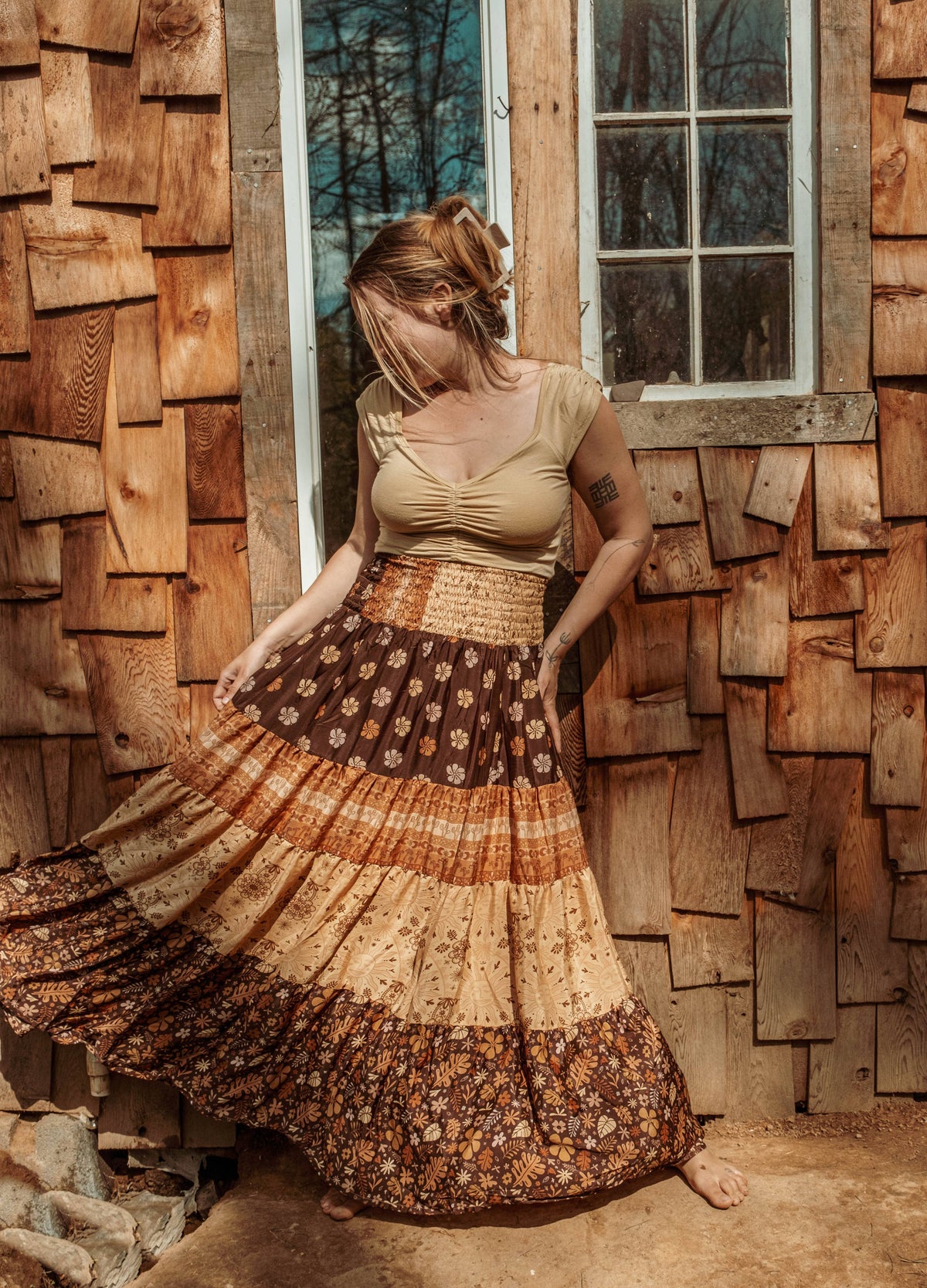 High waisted Maxi Skirt
