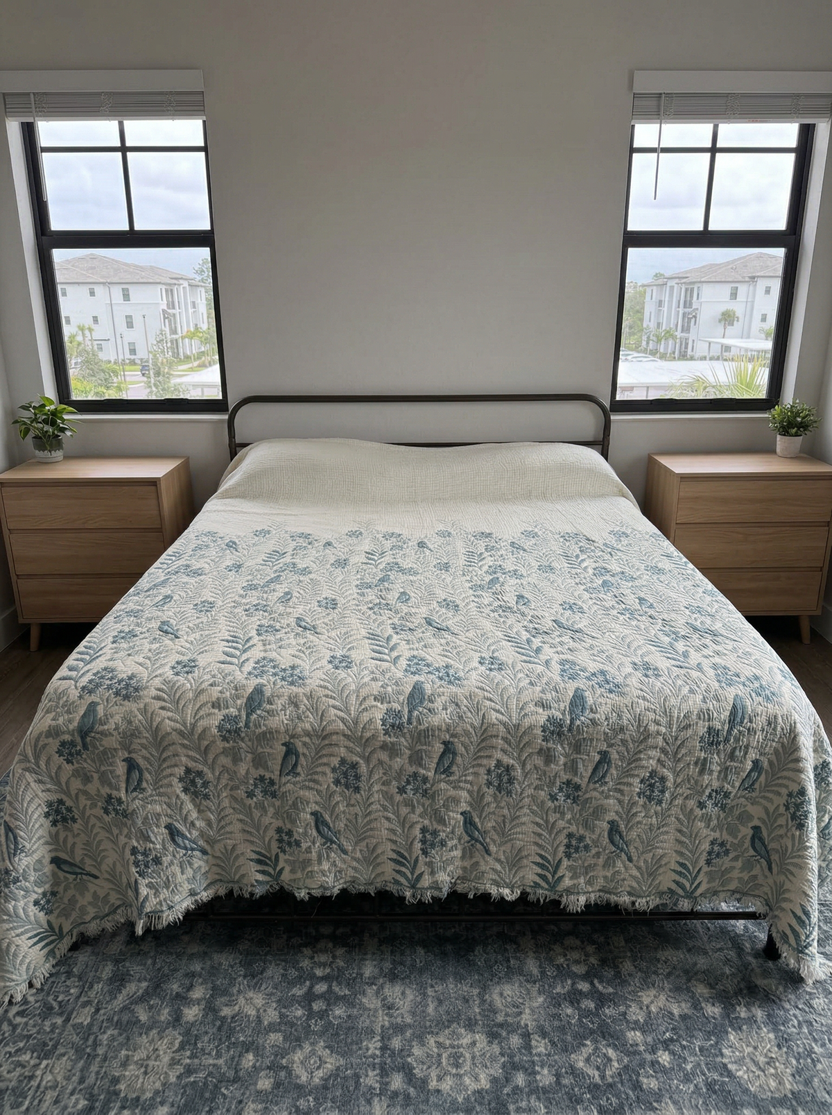 Mint Bird Blanket