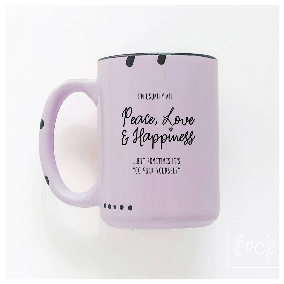 Peace Love Happiness | Ceramic Mug