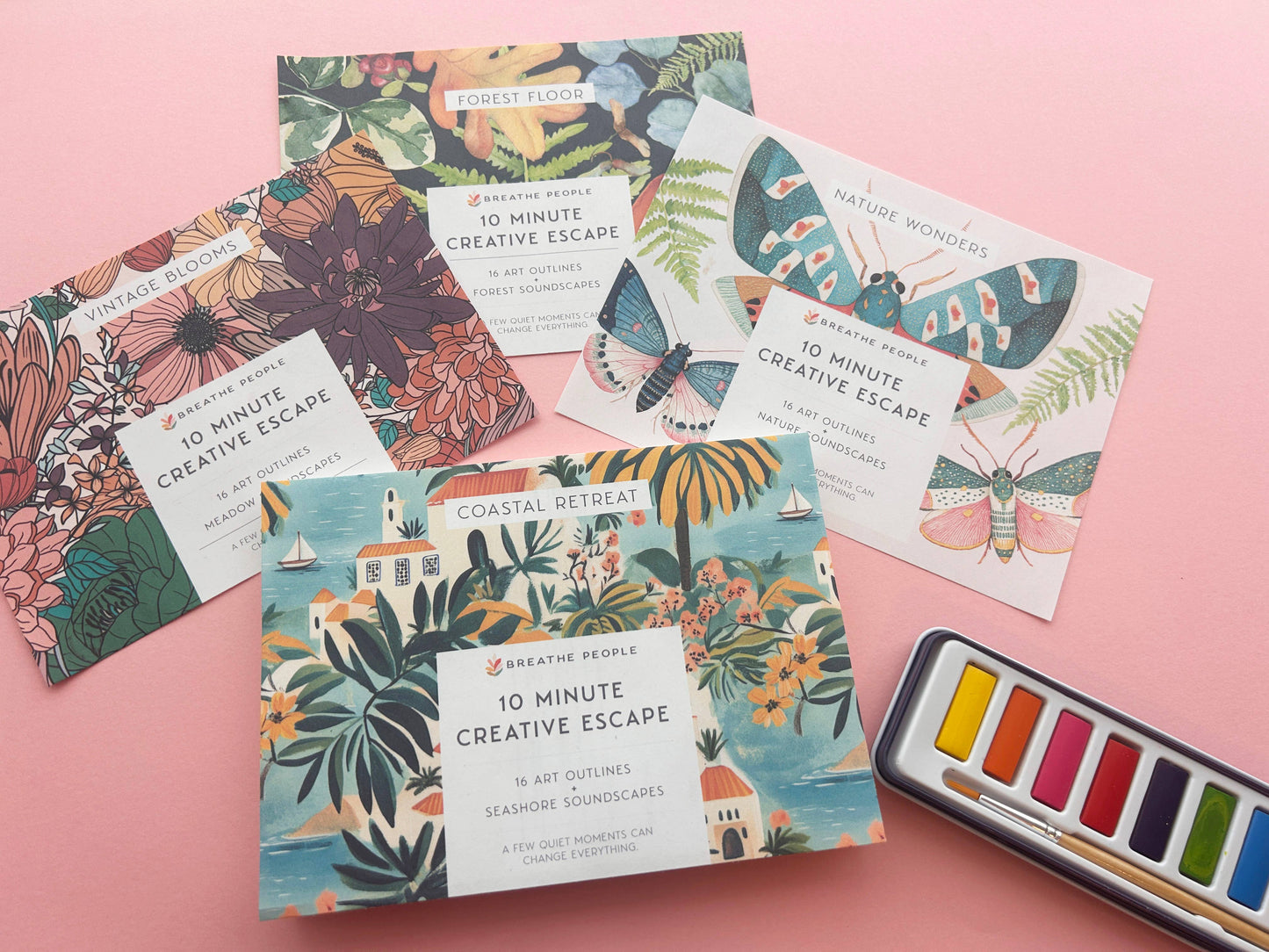10 Minute Creative Escape Art Book — Forest Floor