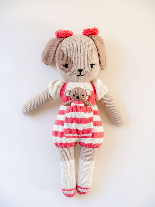 12" Delilah the Dog with Mini Finger Puppet Dot the Koala