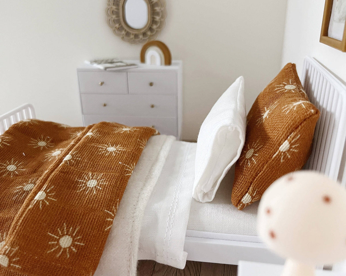 Boho Dollhouse Bedroom and Nursery Decor Set