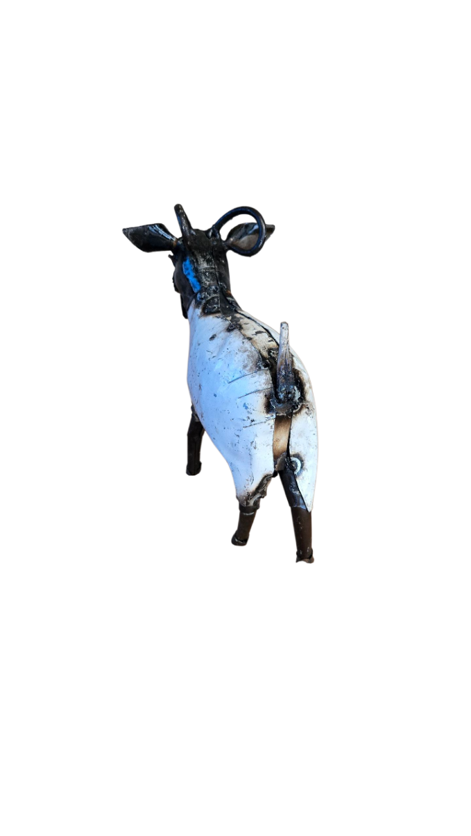 METAL WHITE SMALL GOAT