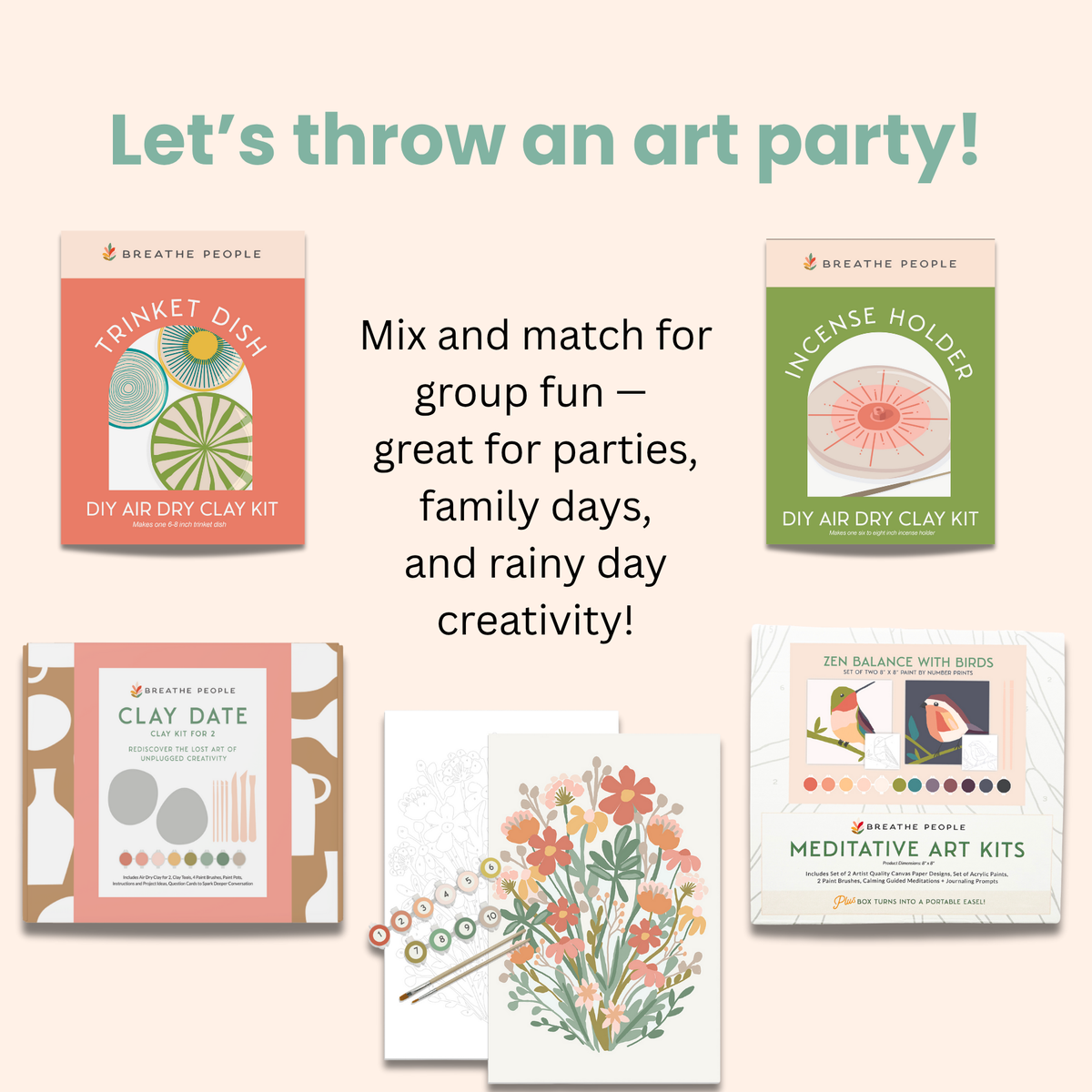 Kids DIY Clay Kit — Make and Paint Your Own Pinch Pot