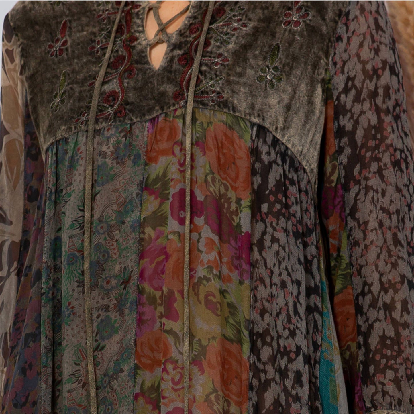 Chic Bohemian Stone-Washed Dress SIZE: XS TO 3X